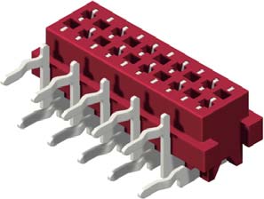 Micro-Match Miniature Connector, PCB Receptical, Right Angle, Thru Hole, Without Lock