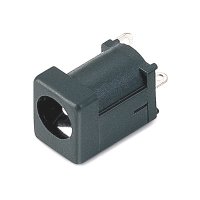 DC Power Jack, Straight, Thru Hole, Vertical Mount, Solder Tail, 2.0, 2.5mm Pin Diameter