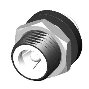 DC Power Jack, Straight, Panel Mount; Circular;Solder Tail, 2.0, 2.5mm Pin Diameter; High Current Model