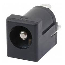 DC Power Jack, Thru Hole, Vertical Mount, 13.8mm height, Solder Tail, 1.1mm, 1.3mm, 2.0mm, 2.5mm Pin Diameter Option
