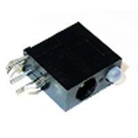 DC Power Connector, Green / Yellow LED, 1.3mm Pin