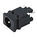 DC Power Jack, Right Angle, Surface Mount, 1.6mm Pin Diameter, 6.0mm Height