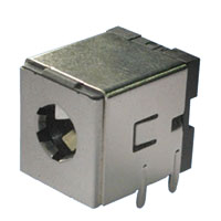 DC Power Jack, High Current Right Angle, Thru Hole, Shielded, 13.4mm Height