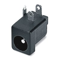 DC Power Jack, Right Angle, Thru Hole, Solder Tail, 1.87mm, 2.0mm, and 2.5mm, Pin Diameter