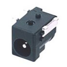DC Power Jack, Right Angle, Surface Mount, 2.0mm and 2.5mm Pin Diameter, 11.0mm Height