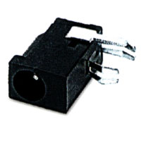 DC Power Jack, Right Angle, Thru Hole, Retention PC Tail, 1.0 , 1.3mm Pin Diameter