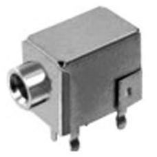 Stereo, Earphone, Audio Jack, 3.5mm, Fully Shielded, 12.7mm High, 9.7mm Wide, All Metal Bushing, Non Threaded