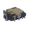 Audio Jack 3.5mm, Right Angle ; Shielded; 12.8 mm Width ; 15.2 mm Length 4.8 mm Height; Mid Mount;Thru Hole