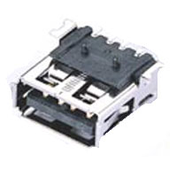 Right Angle, Single Port, Type A, 4 Position, Surface Mount