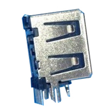 USB Connector, Type B, Short Body, Upright, 11.0mm Length, No Mating Edge Curl