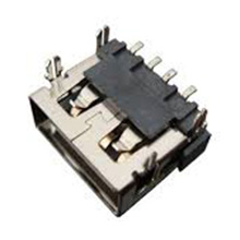 USB, Short Body, Surface Mount, Right Angle, 10.00mm Length, 4 Boardlocks, Reverse Orientation