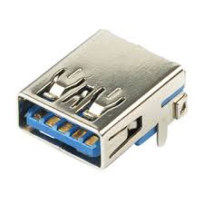 USB 3.0 Connector, A Type, Female, 9 Position, DIP Type, Reverse