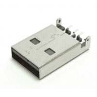 USB Connector, Type A Male Plug, Surface Mount, 1.85 mm Offset