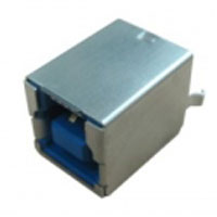 USB 3.0 Connector, B Type, Female, 9 Position, Blue Insulator
