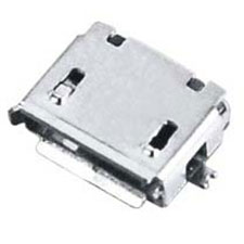 Micro USB Type AB , 5 Position, Female , Horizontal Surface Mount, With Mounting Peg Option