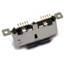 Micro USB, 10 Position, Receptacle, Surface Mount, USB 3.0; Vertical ; Type B
