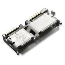 Micro USB, 10 Position, Receptacle, Surface Mount,  USB 3.0, Right Angle, Type B, With Thru Hole Mounting Peg