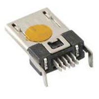 Micro USB, Male Connector, 5 Position, Long Body, Horizontal Surface Mount with Thru Hole Mounting Peg