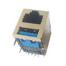 Combo Jack; RJ45 and (1) USB 3.0, Shielded