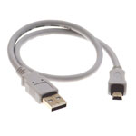 USB Cable, Type A to Mini B - Straight