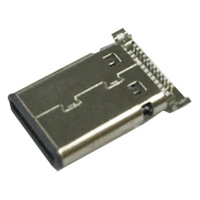 USB 3.1 Plug Connector, Type C, Surface Mount, Shell & Contacts, 1.45mm Offset