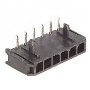 Power Connector; 3.00 mm Pitch; Right Angle; Single Row; Thru Hole with Plastic Retention Tab