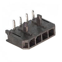 Power Connector; 3.00 mm Pitch; Right Angle; Single Row; Surface Mount  with Plastic Retention Tab