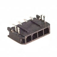 Power Connector; 3.00 mm Pitch; Right Angle; Single Row; Surface Mount with Metal Retention Clip