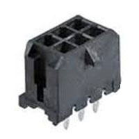 Power Connector; 3.00 mm Pitch; Vertical; Double Row; Thru Hole with Press Fit Retention Clip