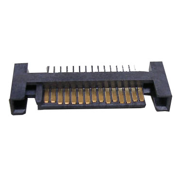 Serial ATA Connector, 15 Position Male, Vertical, Thru Hole Mount With Single Plastic Post