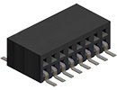 Receptacle Assembly, 1.27mm Pitch, Double Row, Surface Mount, Side Entry, With Optinal Mounting Peg