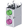 Shielded and Stackable Thru Hole